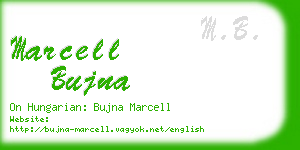 marcell bujna business card